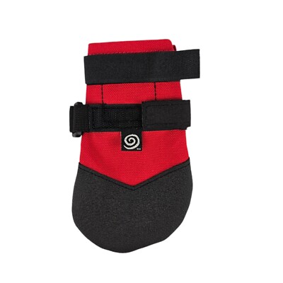 Single Ultra Paws Durable Dog Boot 7 Medium Black Red Foot Protection