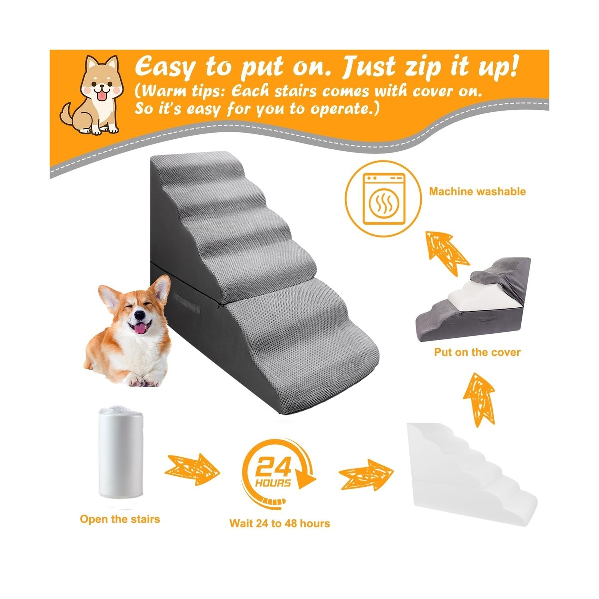 Dog Steps For Bed Dog Steps&Stairs For High Beds Inches High