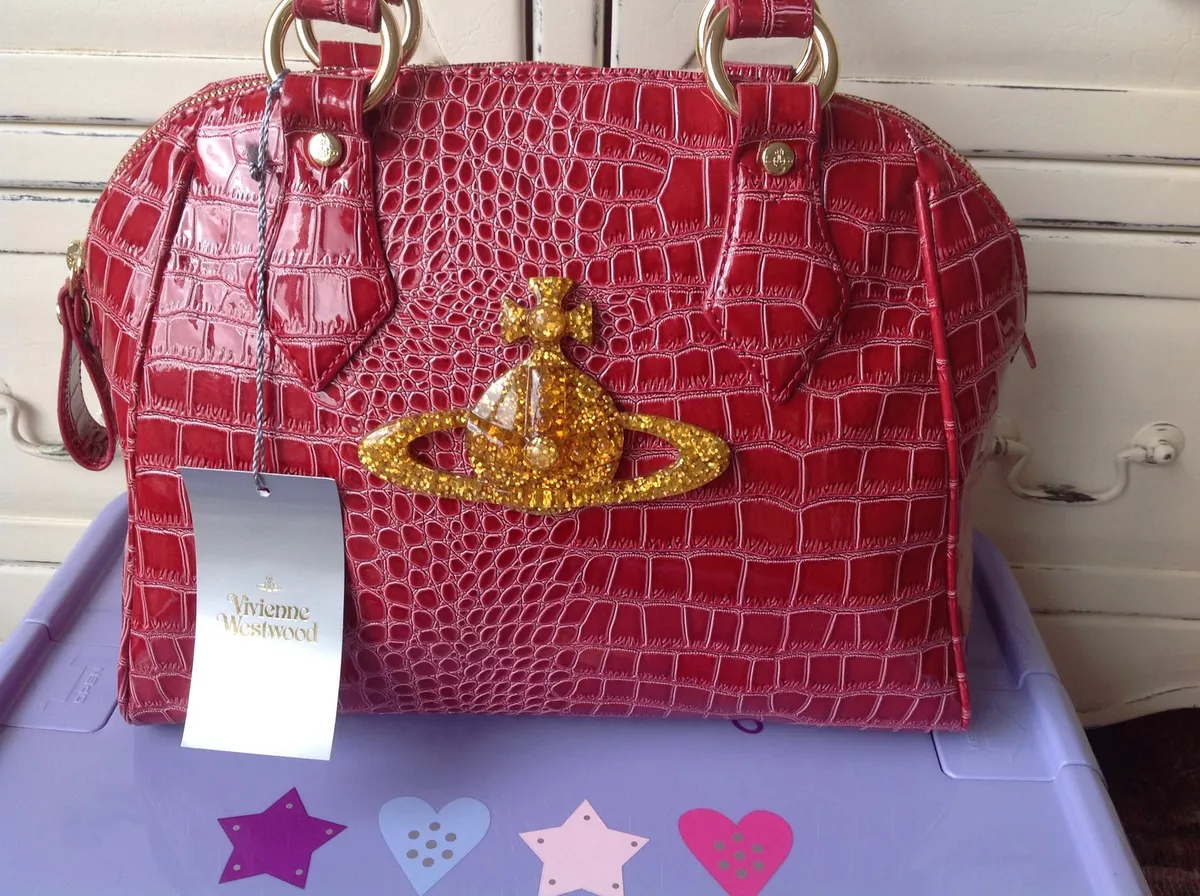 NEW ●✿ VIVIENNE WESTWOOD ●✿ RED PINK CHANCERY DALIA BAG 5815V ●✿ LAST ONE!!