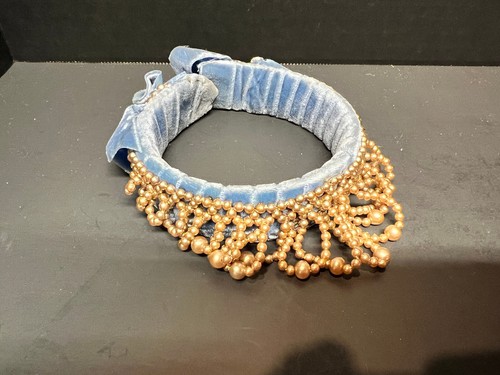 1950's-60's Pearl Velvet Headband