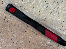 GOLF ALIGNMENT STICKS COVER - RED  BLACK SKULL - BRAND NEW