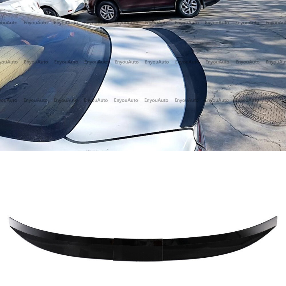 Hyundai Elantra Universal Adjustable Rear Spoiler Trunk Roof Tail Wing in Black