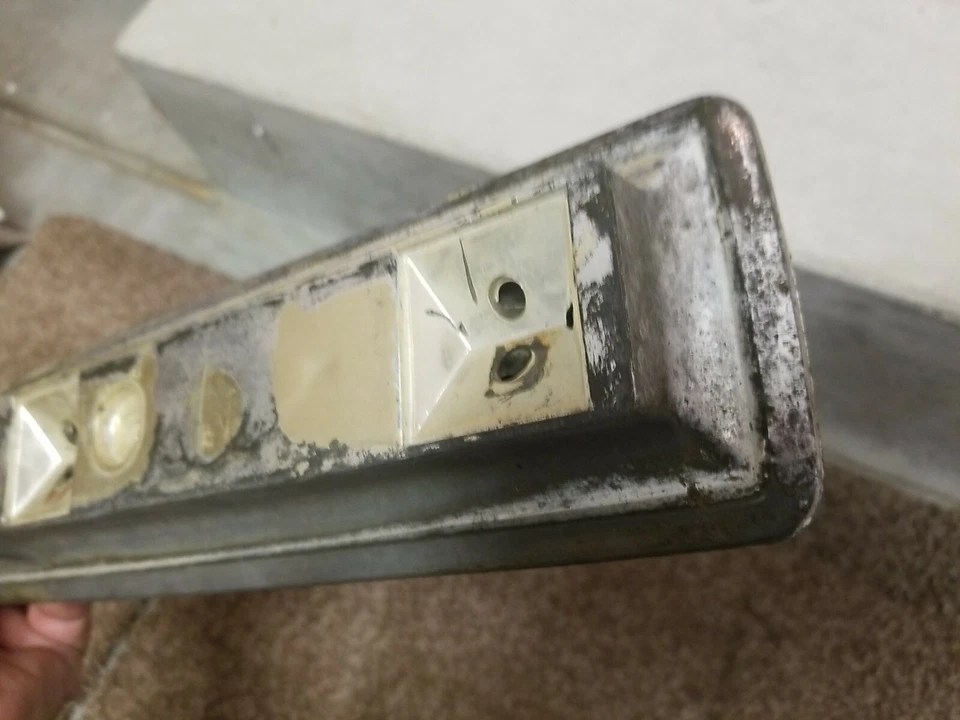 1968 1969 1970 DODGE CORONET PLYMOUTH ROADRUNNER FRONT CHROME ARM REST BASE - Image 4 of 4