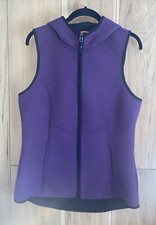 Gerry Women's M Hooded Vest Purple Sleeveless Jacket Full Zip Pockets Outdoors