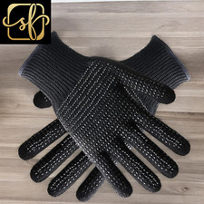 Heat Gloves for Hair Styling,2Pcs Heat Resistant Gloves with Silicone Bumps