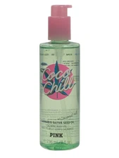 VICTORIAS SECRET PINK COCO CHILL CANNABIS SATIVA COCONUT CALMING BODY OIL 8 oz
