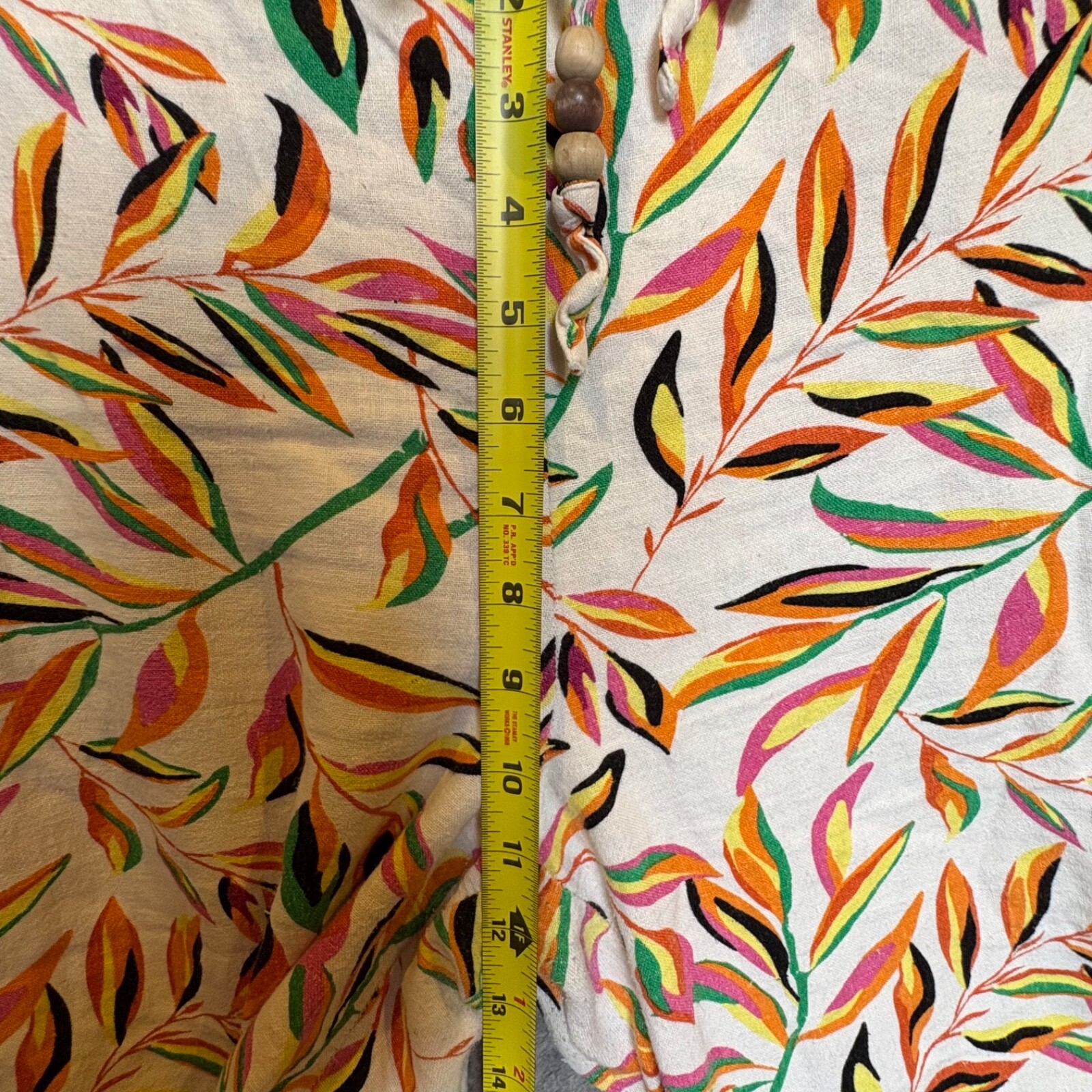 Calligraphie Botanic Linen Blend Drawstring Casua… - image 6