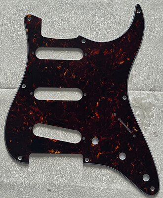 Custom For Fender 57 Stratocaster 8-Hole Style Guitar Pickguard Brown Tortoise
