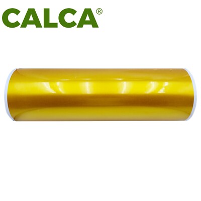 CALCA 23.6inx328ft Golden UV DTF Film A Roll Crystal Label Sticker Printing Film