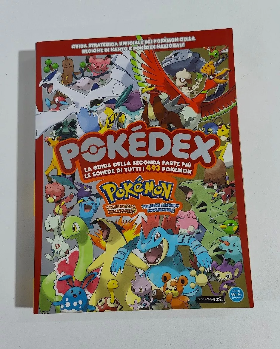 POKEMON HEARTGOLD AND SOULSILVER POKÉDEX NNINTENDO DS ITALIAN STRATEGY GUIDE