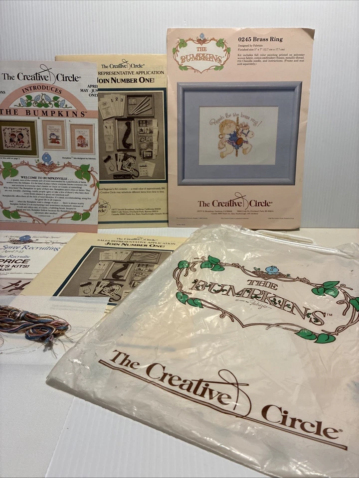 Needlecraft 1986 Reach For The Brass Ring Fabrizio Plus Extra Ads 10 Pieces. ￼ - Image 4 of 4