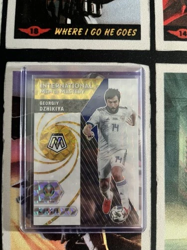 GEORGIY DZHIKIYA PRIZM 2020-21 Panini Mosaic UEFA Euro Soccer MEN OF MASTERY /10