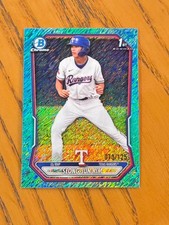 2026 Bowman Chrome Seong-Jun Kim #BCP-45 AQUA SHIMMER Parallel #/125 1st Rangers