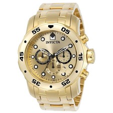 Invicta Reloj Cronógrafo Pro Diver Collection Acero Inoxidable Chapado en Oro