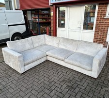 Sofology Majestica Frosted Beige Velvet Large Corner Sofa 🛋️ DELIVERY AVAILABLE