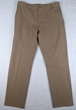 Vineyard Vines Mens On The Go Performance Stretch Pants Brown Clay 34x32