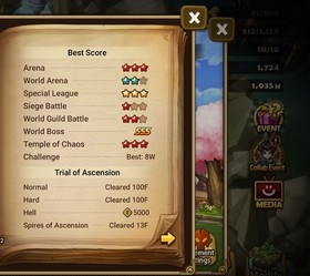 Summoners War Global 11LD5:🔥 G3/C2🔥+231 Spd Will/+19X Vio Will/+19X Desp Will