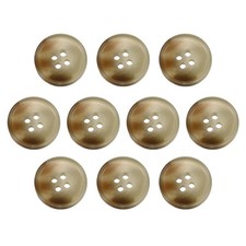 10pcs Resin Sewing Button 20mm 3/4" 4 Holes Round Coat Buttons 7 Beige