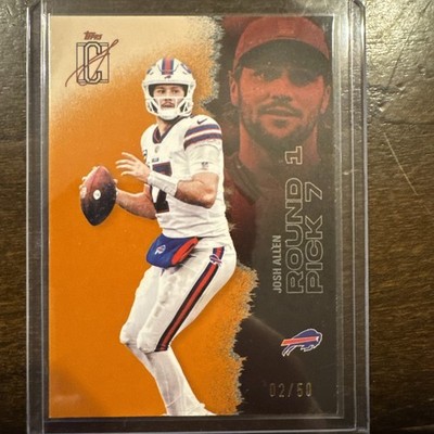 2025 Topps Signature Class Josh Allen Rounding Picks Orange /50 Bills