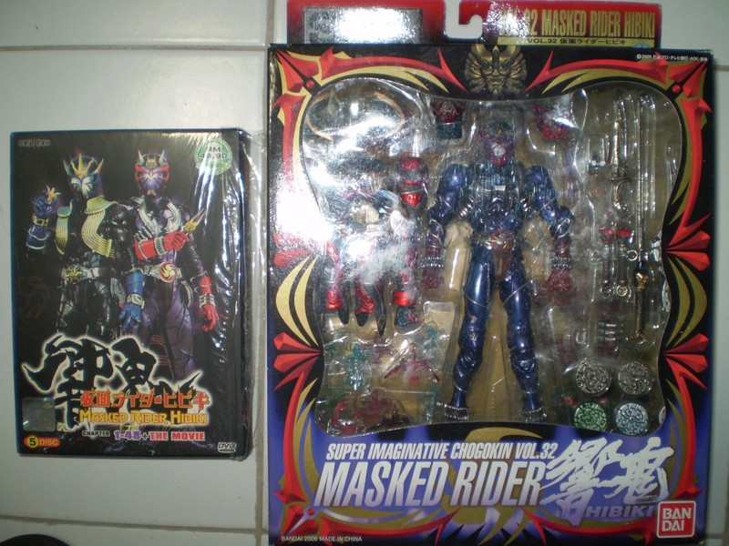 Kamen Rider Hibiki (Super Imaginative Chogokin) Bandai and Hibiki TV series DVD