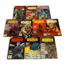 Analog Science Fiction Magazine Lot of 10   1986 Reader Copies VG