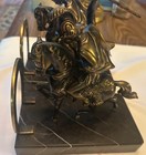 Vintage Classical Roman Warrior Figural Bookends on Marble Base - Great Find — photo 4