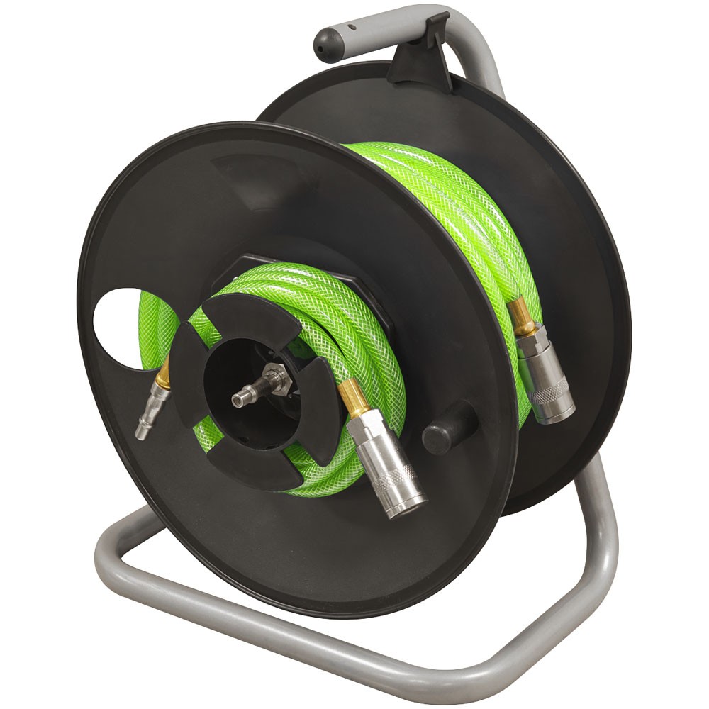 Sealey 20m Portable Manual Air Hose Reel 6mm ID
