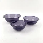 Set of 3 Vintage Pyrex Purple Amethyst Glass Nesting Mixing Bowls 322 323 325