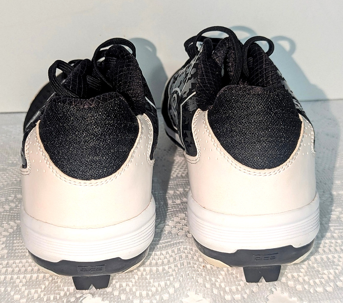 Under Armour Mens Baseball Metal Cleats MLB Authentic Collection Black White 13 thumbnail 9