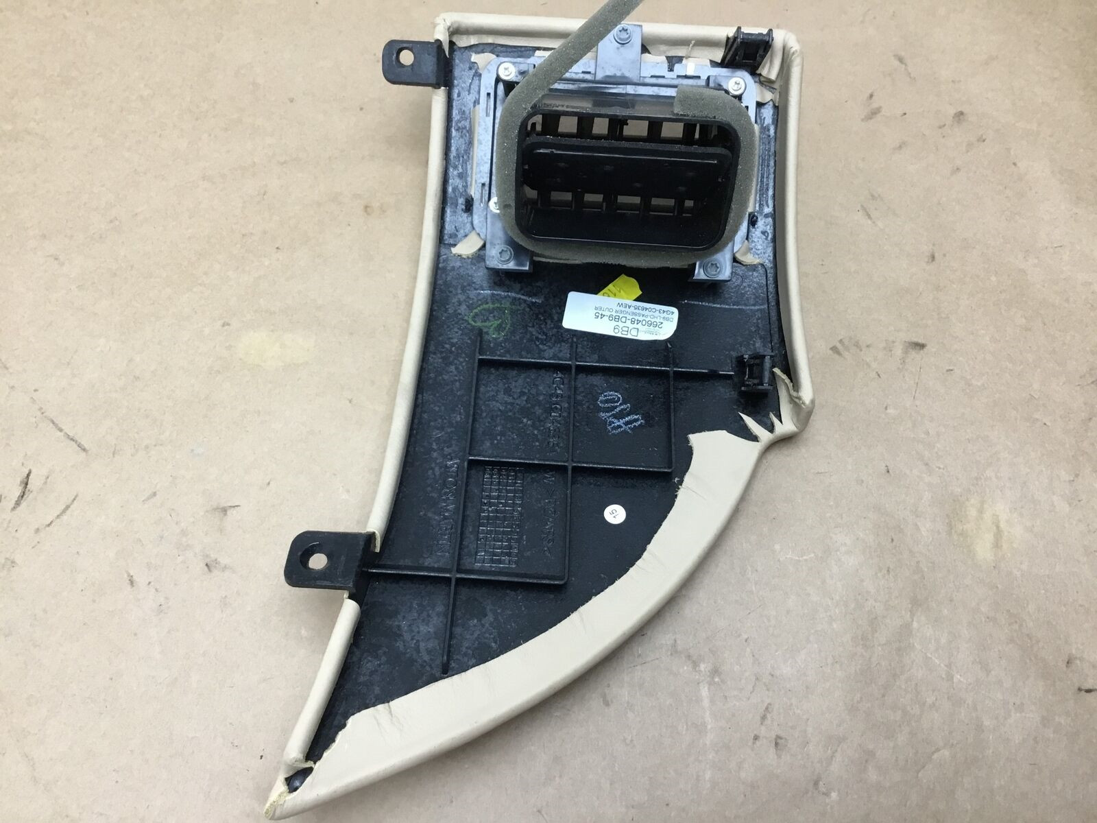 Aston Martin DB9 GT 2016 Right Dash Dashboard Air Vent Cover Trim Panel 13-16 :Y
