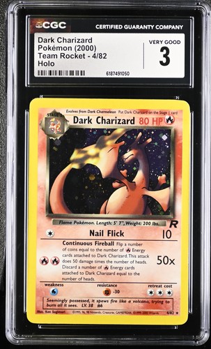 Dark Charizard (Unlimited) graded CGC 3 for sale on eBay
