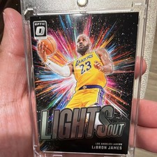2024-25 Panini Donruss Optic Lights Out LeBron James #9 Los Angeles Lakers Card