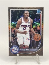 2025-26 Bowman Chrome Basketball Tyrese Maxey Reptilian BCV-66 76ers