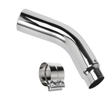 Diesel Exhaust Tips 4 Inlet 6 Outlet 23 Long Chrome Exhaust Pipe Elbow