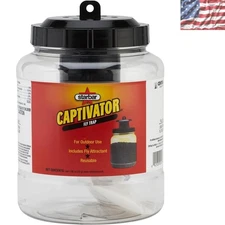 2 Quart Portable Fly Trap - Captivator Hanging Jar for Eco-Friendly Pest Control