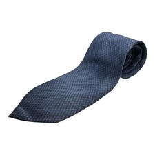 Murano Blue Textured Tie Sophisticated Accessory Silk Made in USA 58โ Office