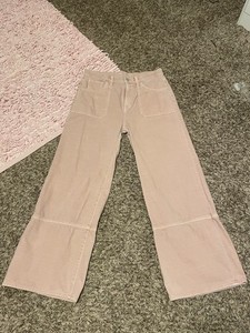 Girl’s Old Navy Pink Baggy High Rise Wide Leg Jeans Size 18 EUC!