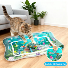 Interactive Cat Toy Indoor Cats Upgraded Water Mat Fish 0.7Mm Thickened Sensory