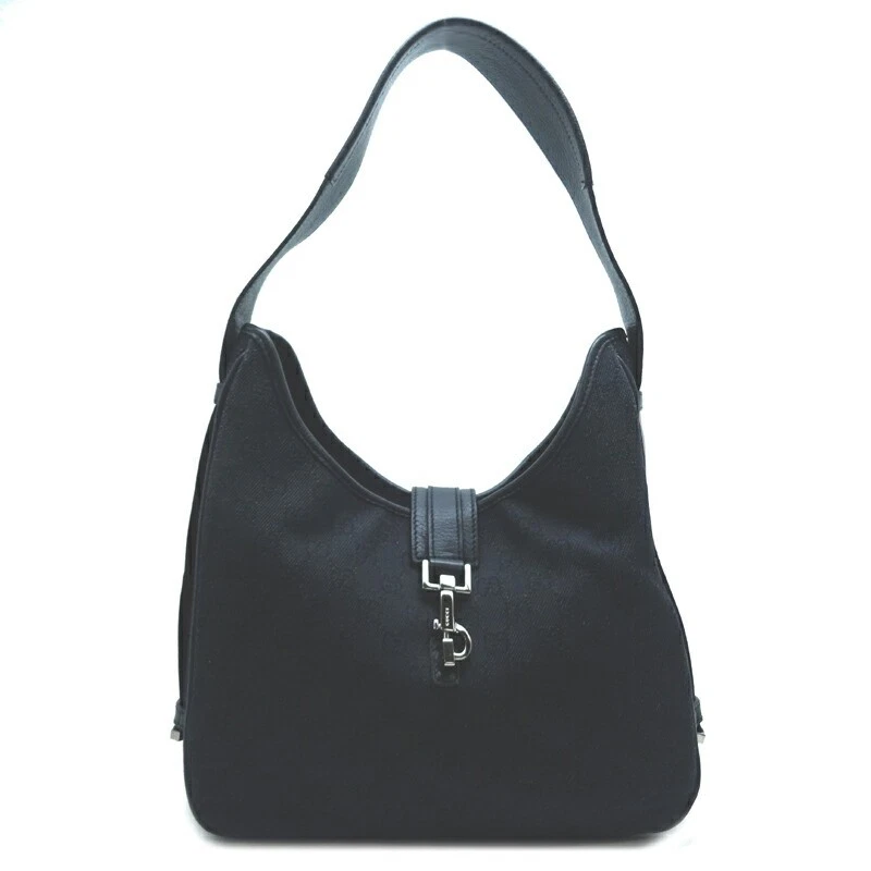 Down Hanno Main Gucci sac à main sac à bandoulière femme 143746 Gg toile noir Dh80