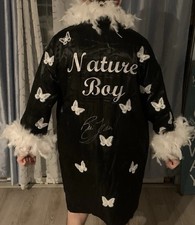 Ric Flair Signed Feather Robe Black Nature Boy WWF Wrestling Autographed