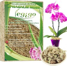 Natural Long Fiber Sphagnum Moss - 6QT for Essential Plant Care  Terrariums