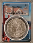 1880 Morgan Dollar PCGS MS62 Silver Coin Philadelphia Uncirculated