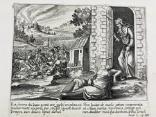 Rare Bible Engraving 1683 Levite Woman Tribe Of Israel Hebrew Jewish