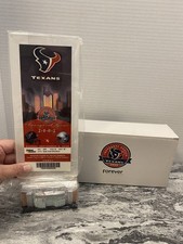 Houston Texans VS Dallas Cowboys Collectible Stadium Ticket And Ticket Display