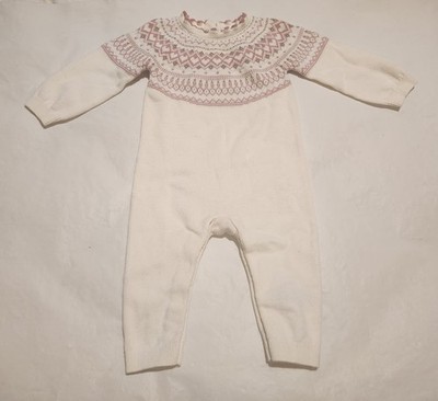 NWT Baby Gap Girls Fair Isle Sweater Romper 1PC 12-18 Months