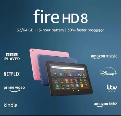 Amazon Fire HD 8 (12th Generation) 32GB, Wi-Fi, 8 inch Tablet
