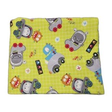 1 Single New Childs Flannel Pillowcase Multicolor Cars. 20 X 31 Standard /queen