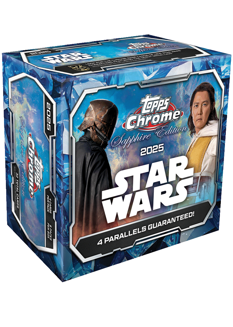 2025 TOPPS CHROME STAR WARS SAPPHIRE EDITION HOBBY BOX (4