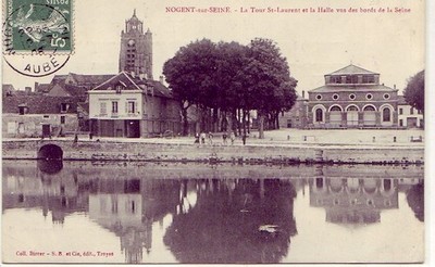 CPA 10 AUBE NOGENT / SEINE Glockenturm Kirche ST LAURENT, Lagerhaus des FORT CARRE 1908