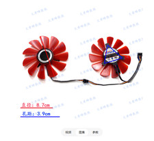 For XFX RX580 570 2048SP 4GB Black Wolf Graphics Card Cooling Fan FDC10U12S9-C